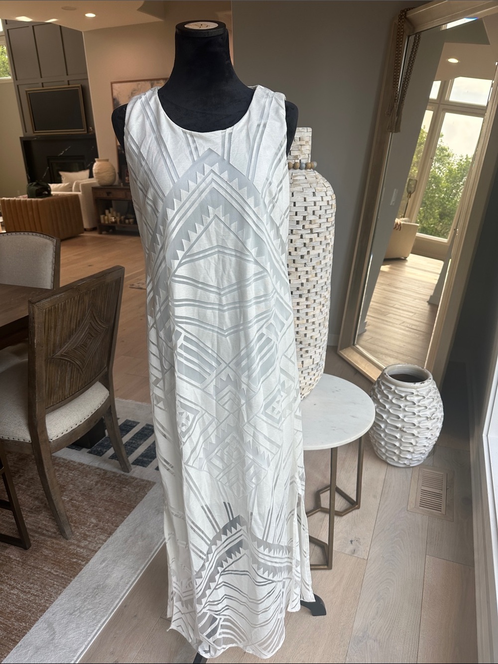 chicos maxi dresses Smocked Waist Maxi Dress